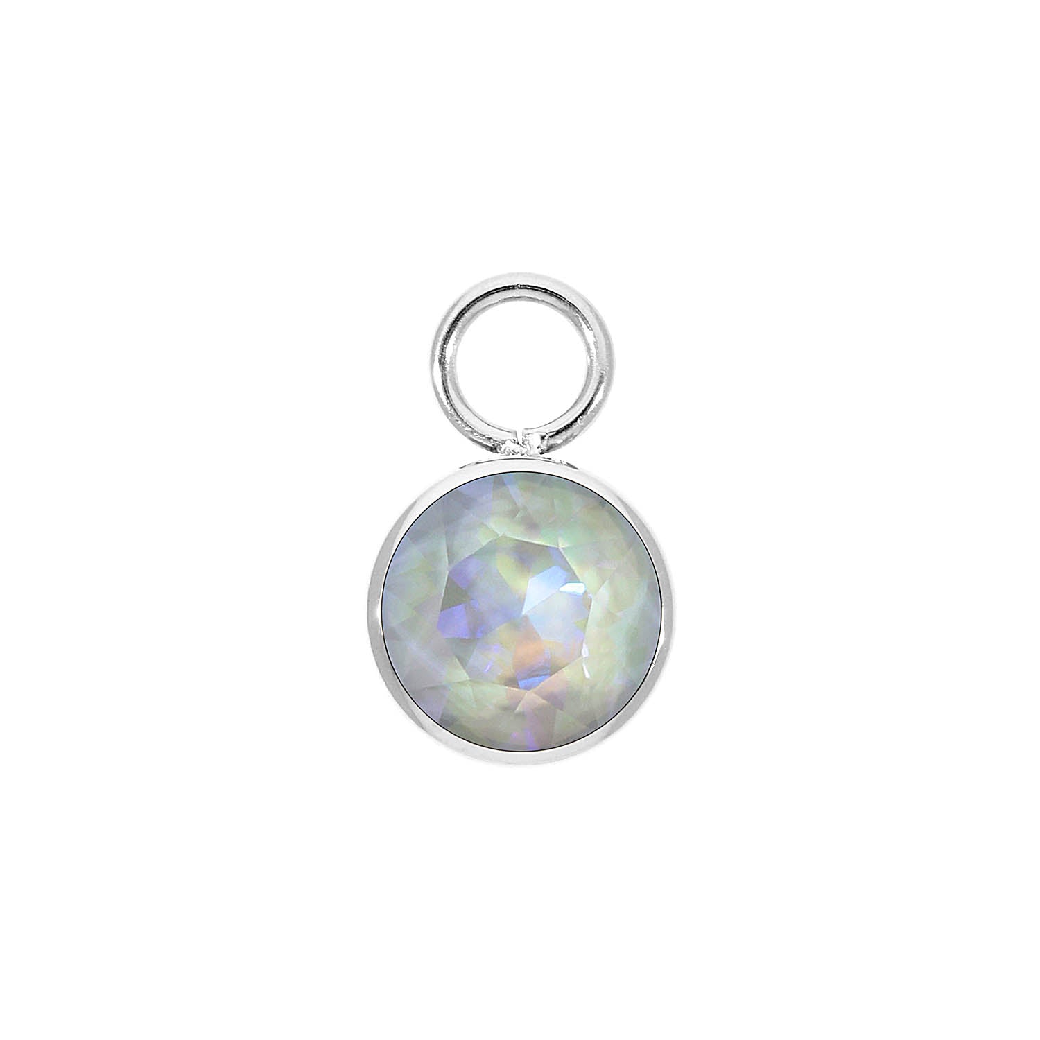 Bottone Charm 10 mm - Silver