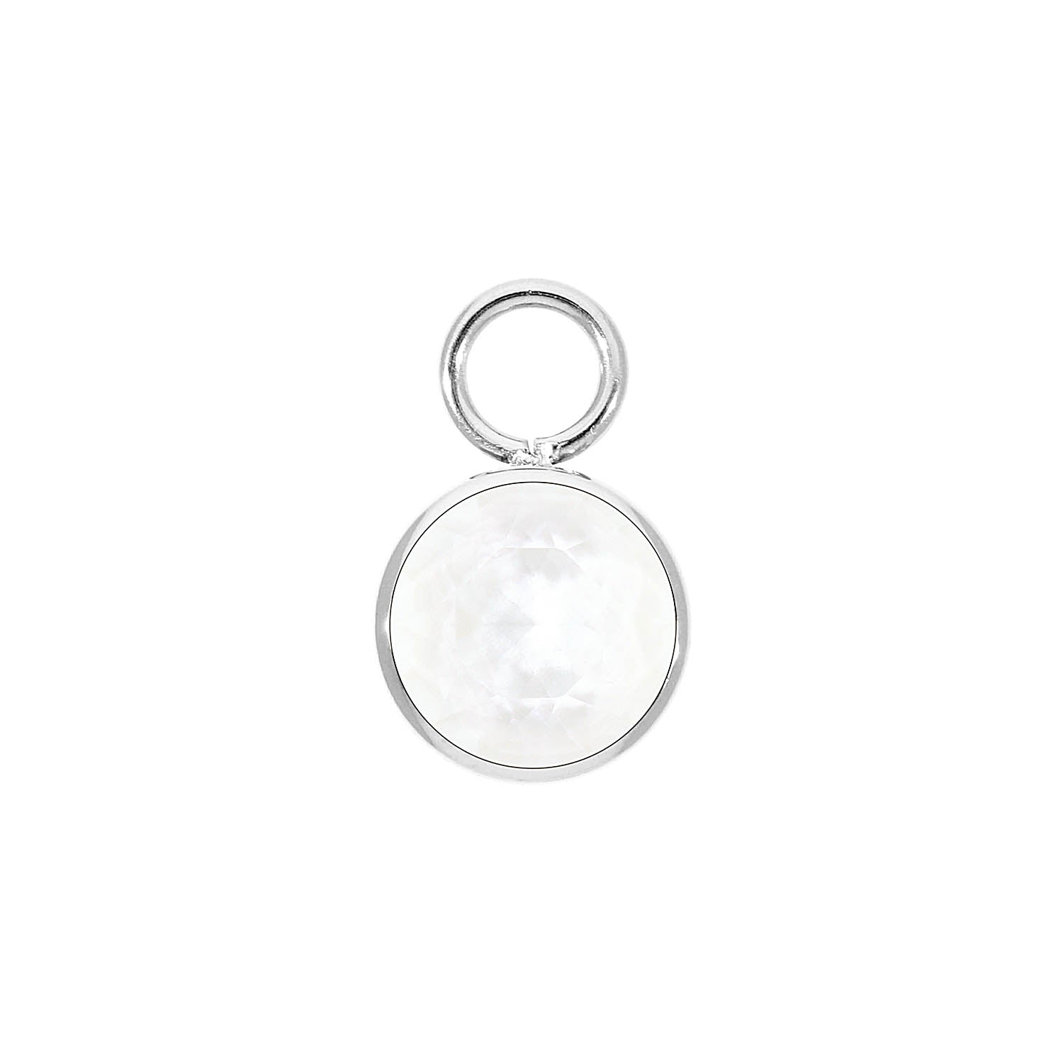 Bottone Charm 10 mm - Silver