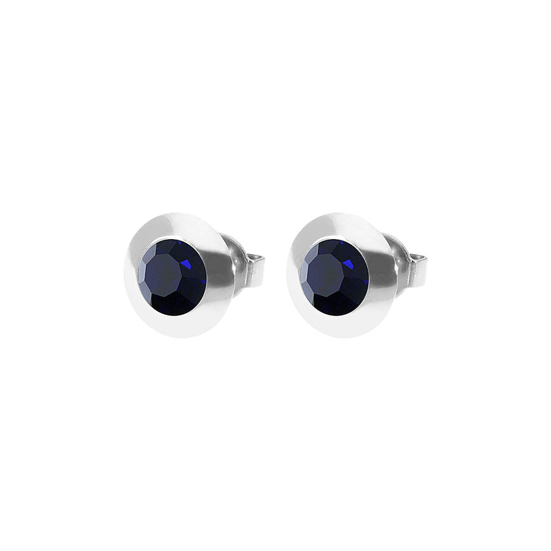 Tondo Ear Studs 9 mm - Silver