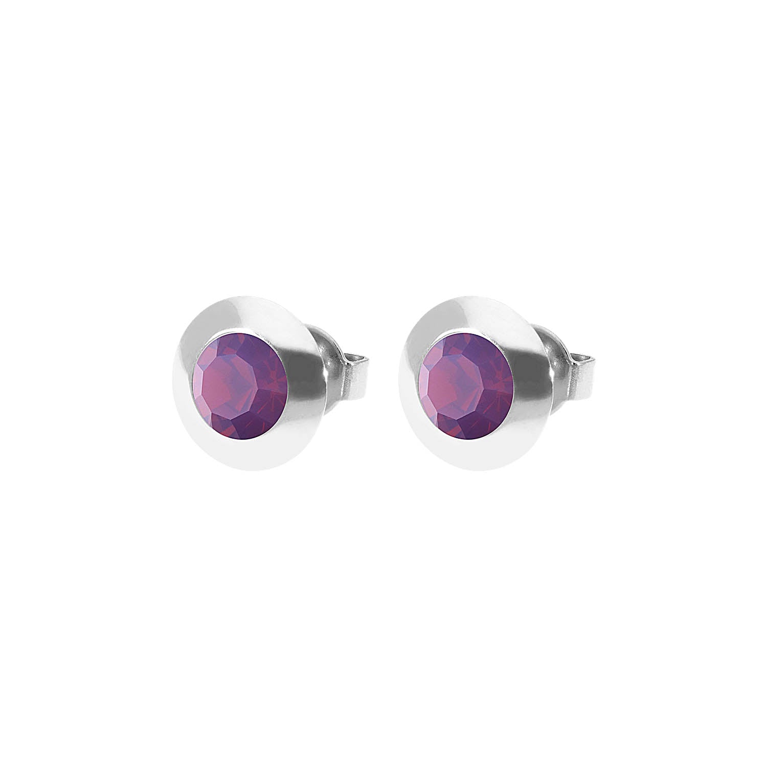 Tondo Ear Studs 9 mm - Silver