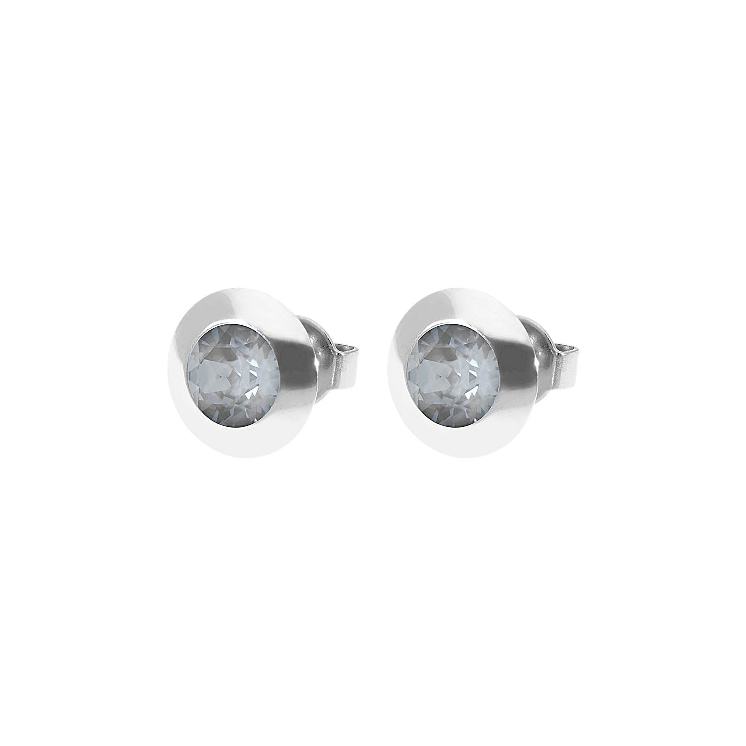 Tondo Ear Studs 9 mm - Silver