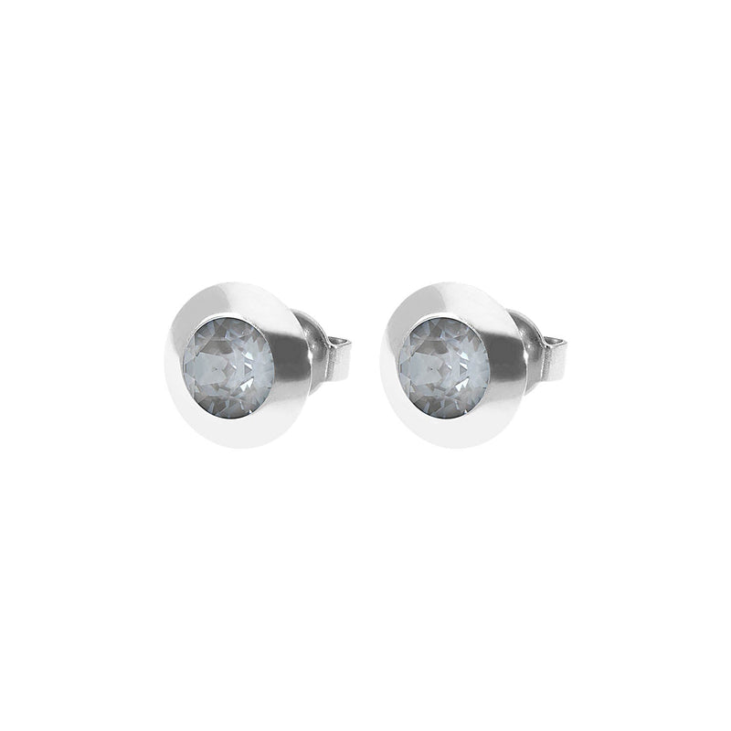 Tondo Ear Studs 9 mm - Silver