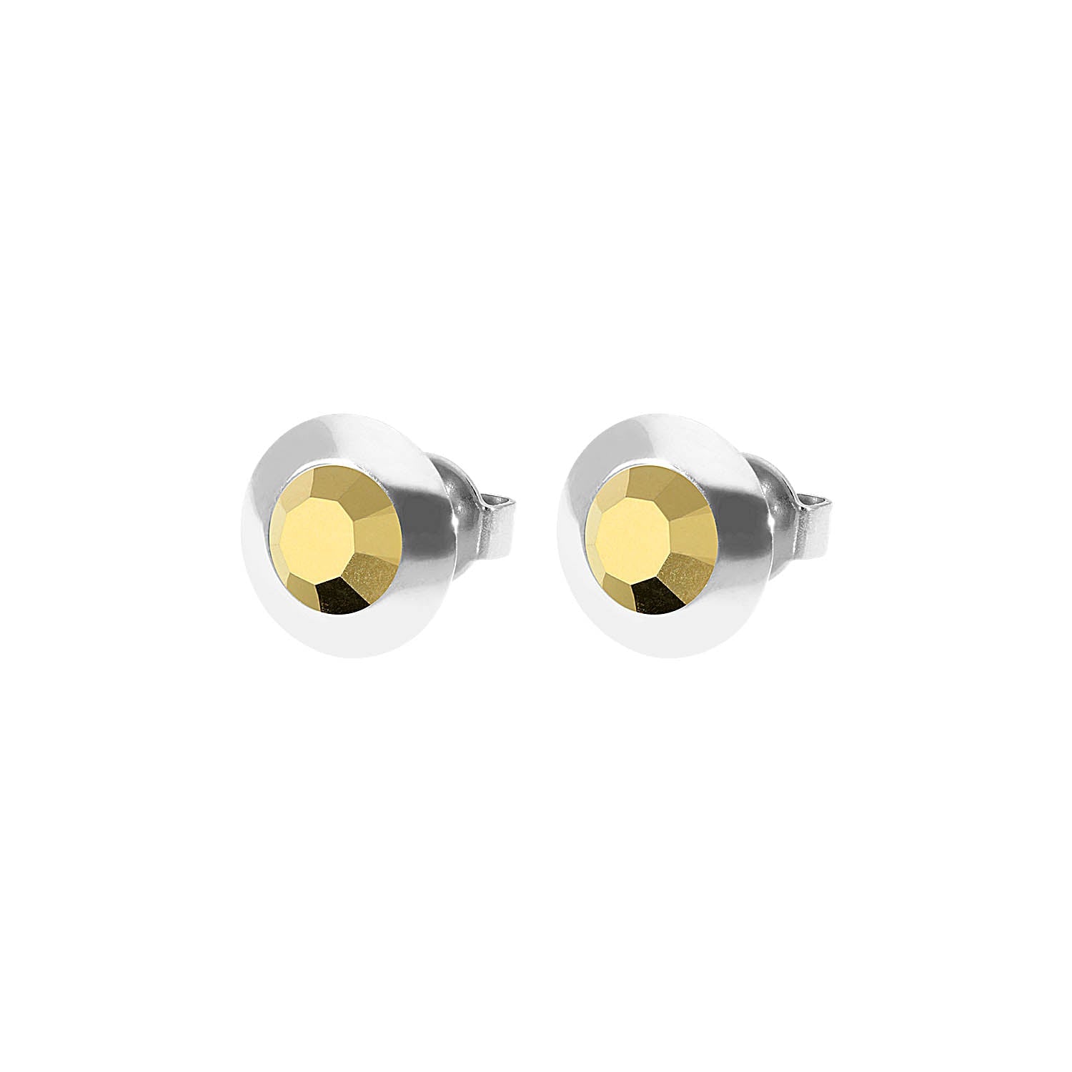 Tondo Ear Studs 9 mm - Silver