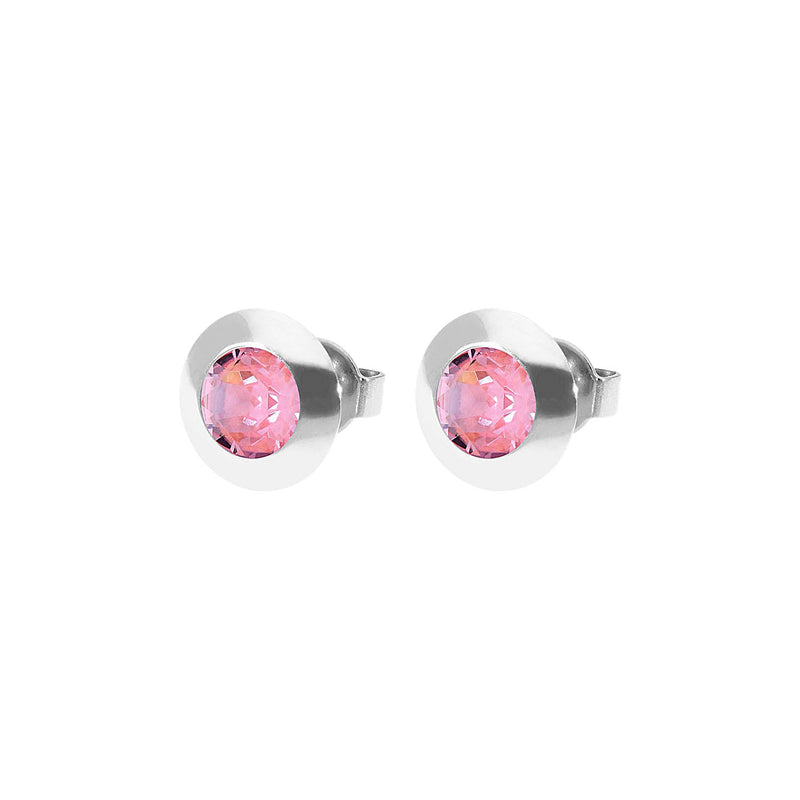 Tondo Ear Studs 9 mm - Silver