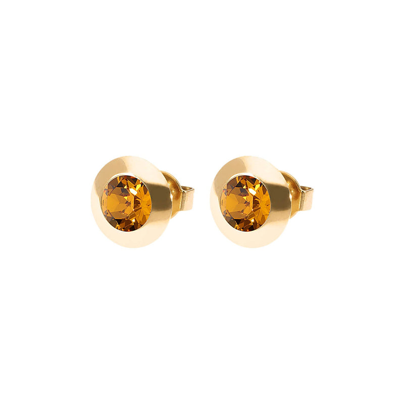 Tondo Ohrstecker 9 mm - Gold