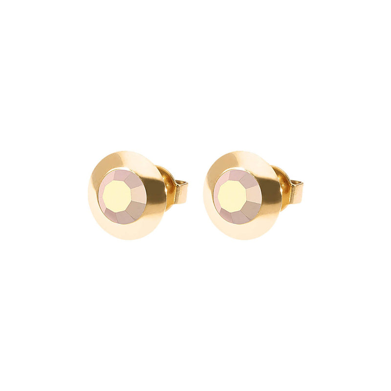 Tondo Ohrstecker 9 mm - Gold