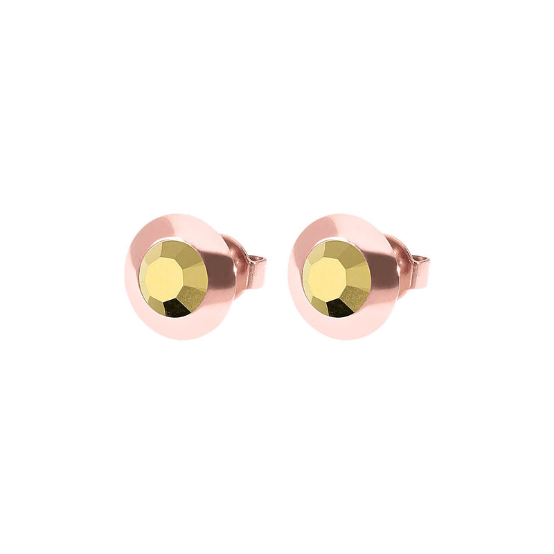 Tondo Ohrstecker 9 mm - Roségold