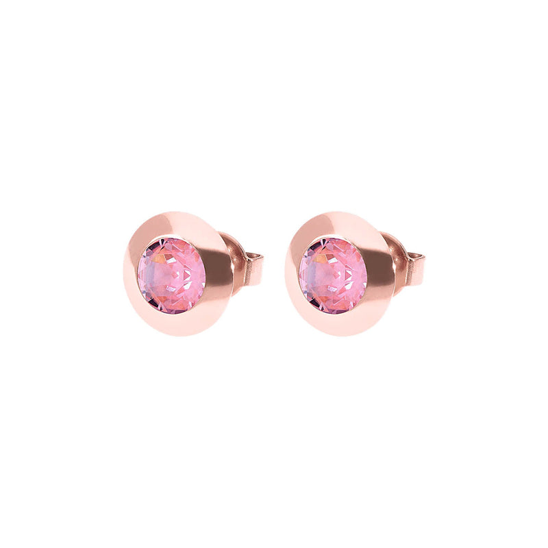 Tondo Ohrstecker 9 mm - Roségold