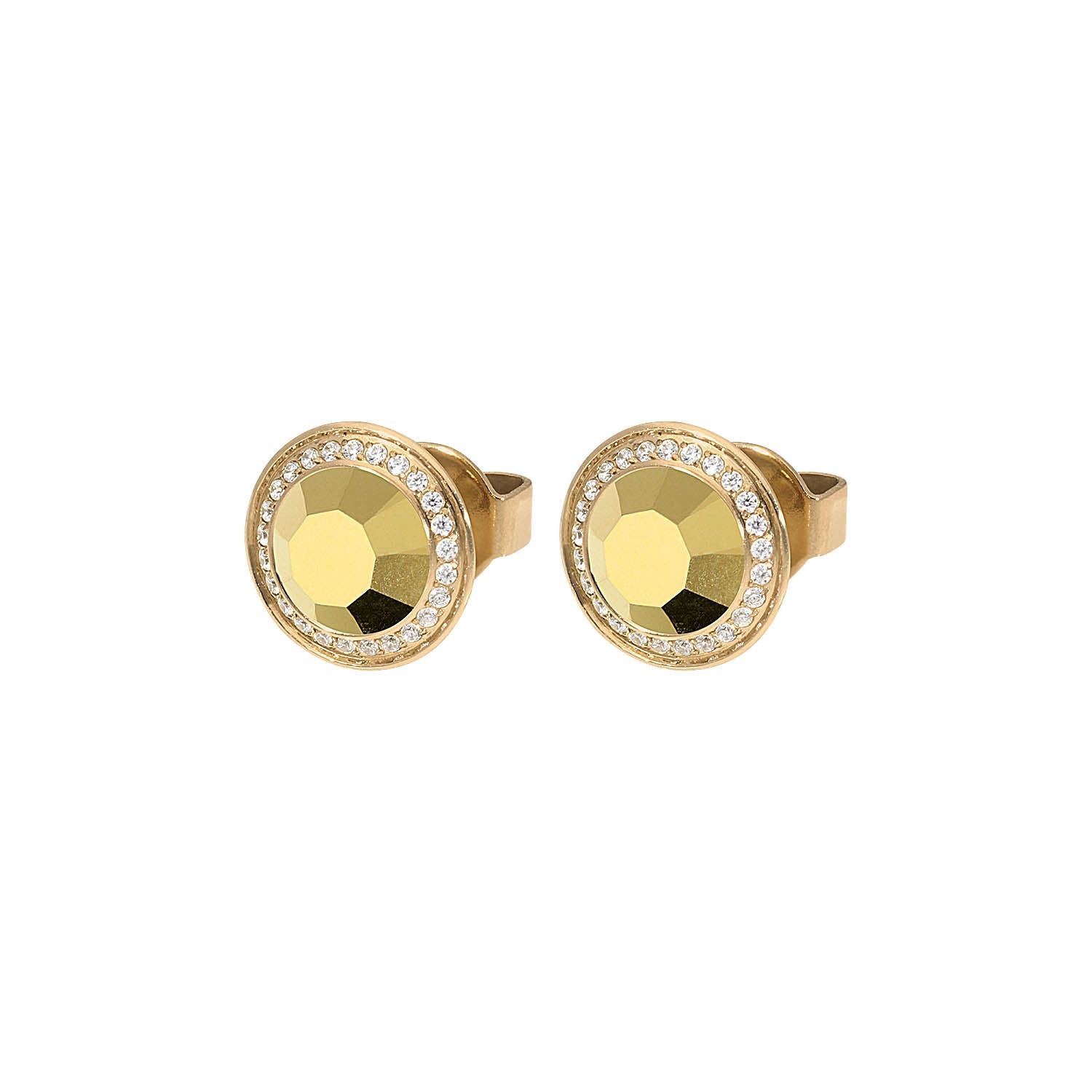 Tondo Deluxe Ohrstecker 9mm - Gold