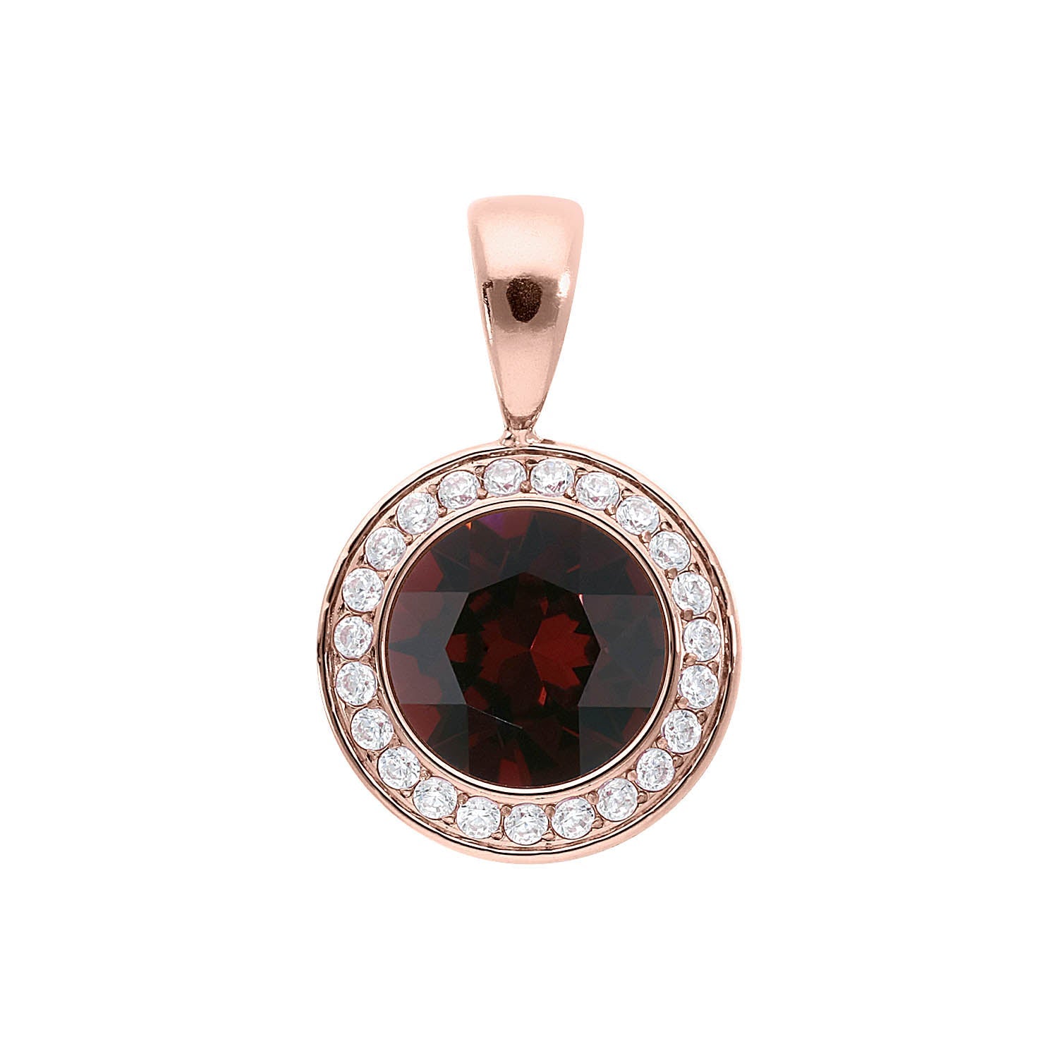 Tondo Deluxe pendant 13 mm - Rose Gold