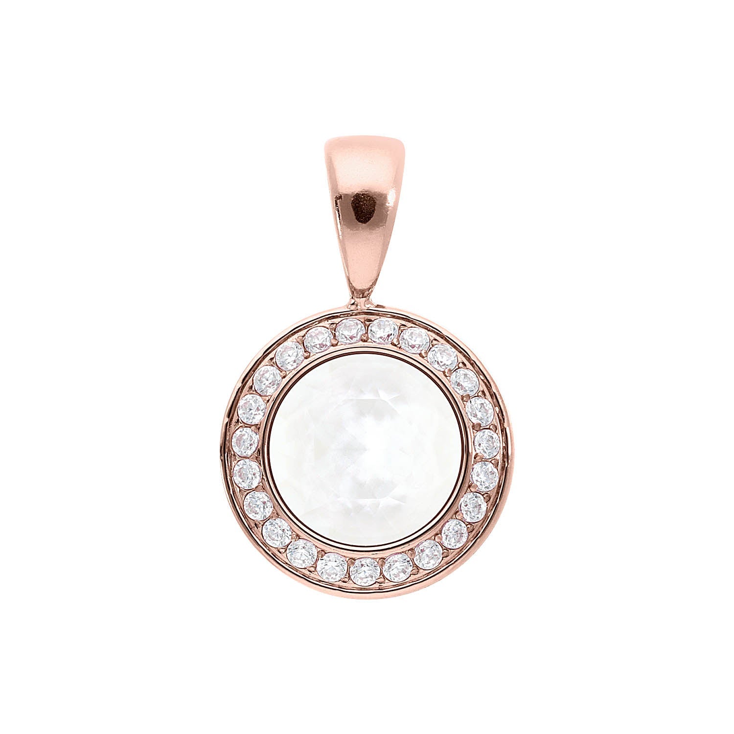 Tondo Deluxe pendant 13 mm - Rose Gold