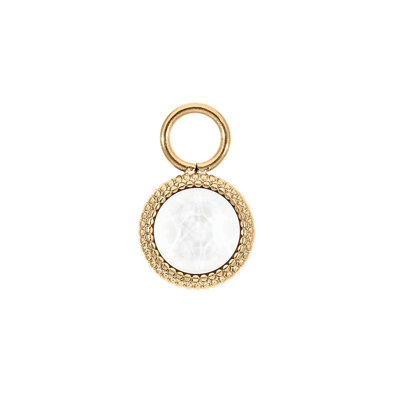 Fabero Flat Charm 10 mm - Gold