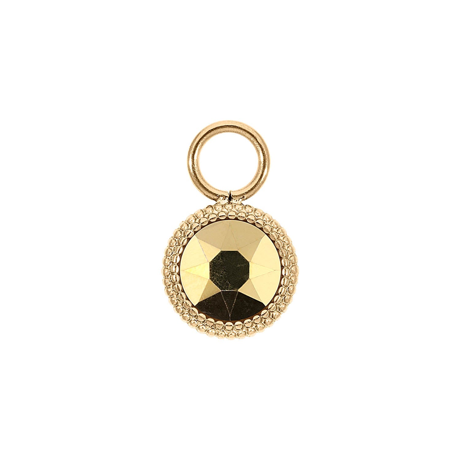 Fabero Flat Charm 10 mm - Gold