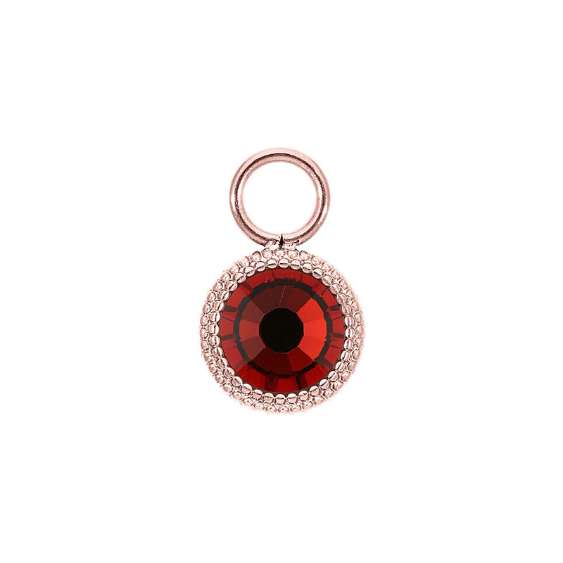 Fabero Flat Charm 10 mm - Roségold