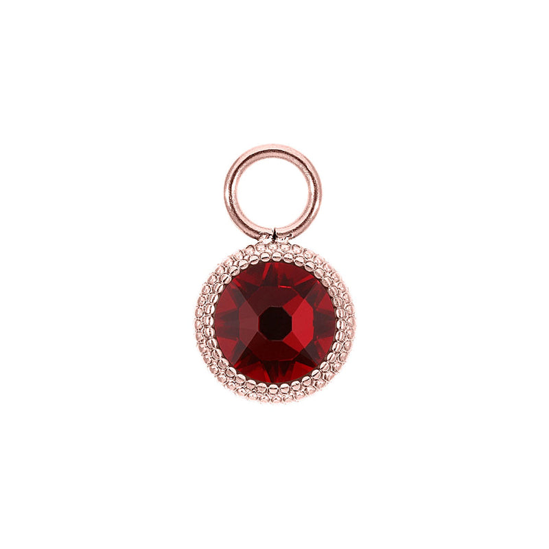 Fabero Flat Charm 10 mm - Roségold