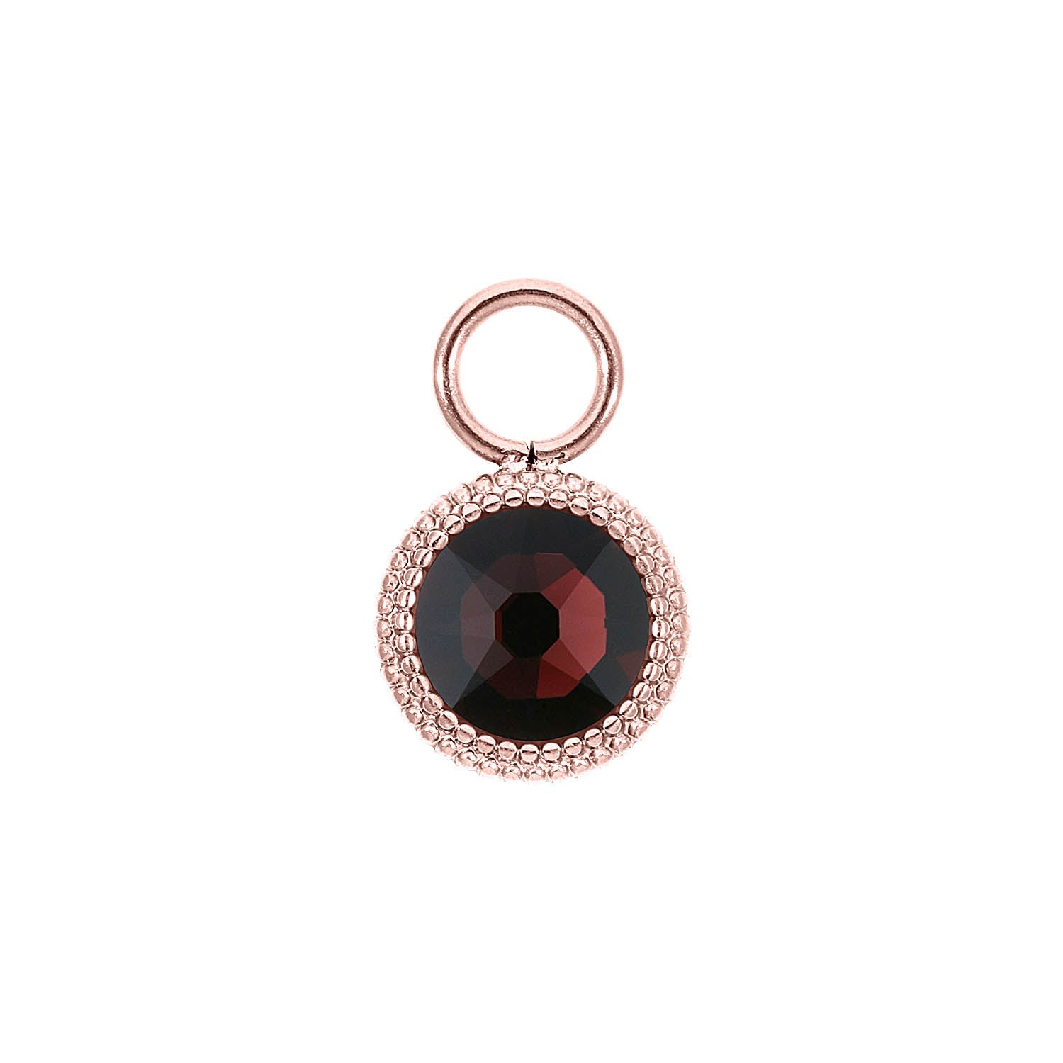 Fabero Flat Charm 10 mm - Roségold