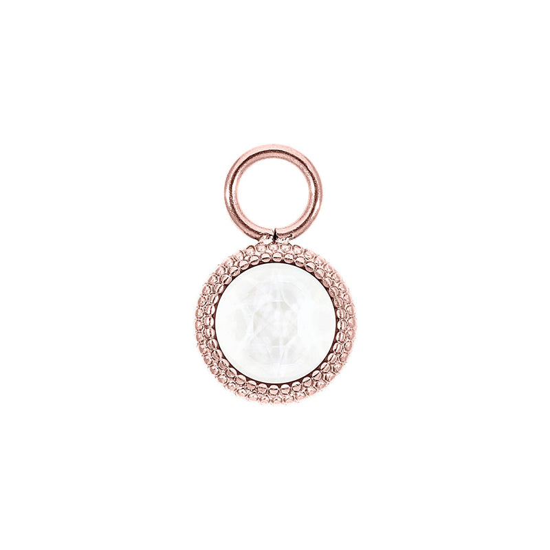 Fabero Flat Charm 10 mm - Roségold