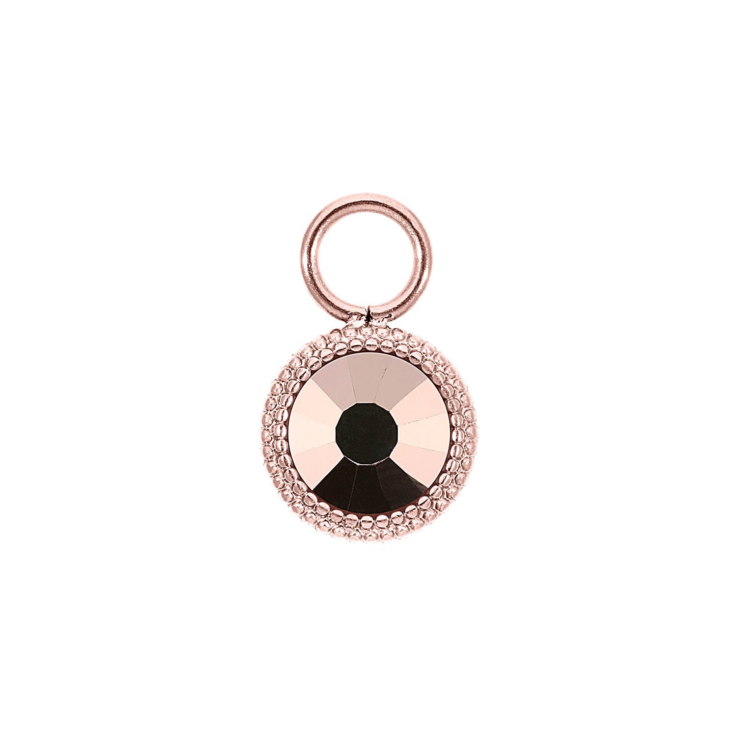 Fabero Flat Charm 10 mm - Roségold