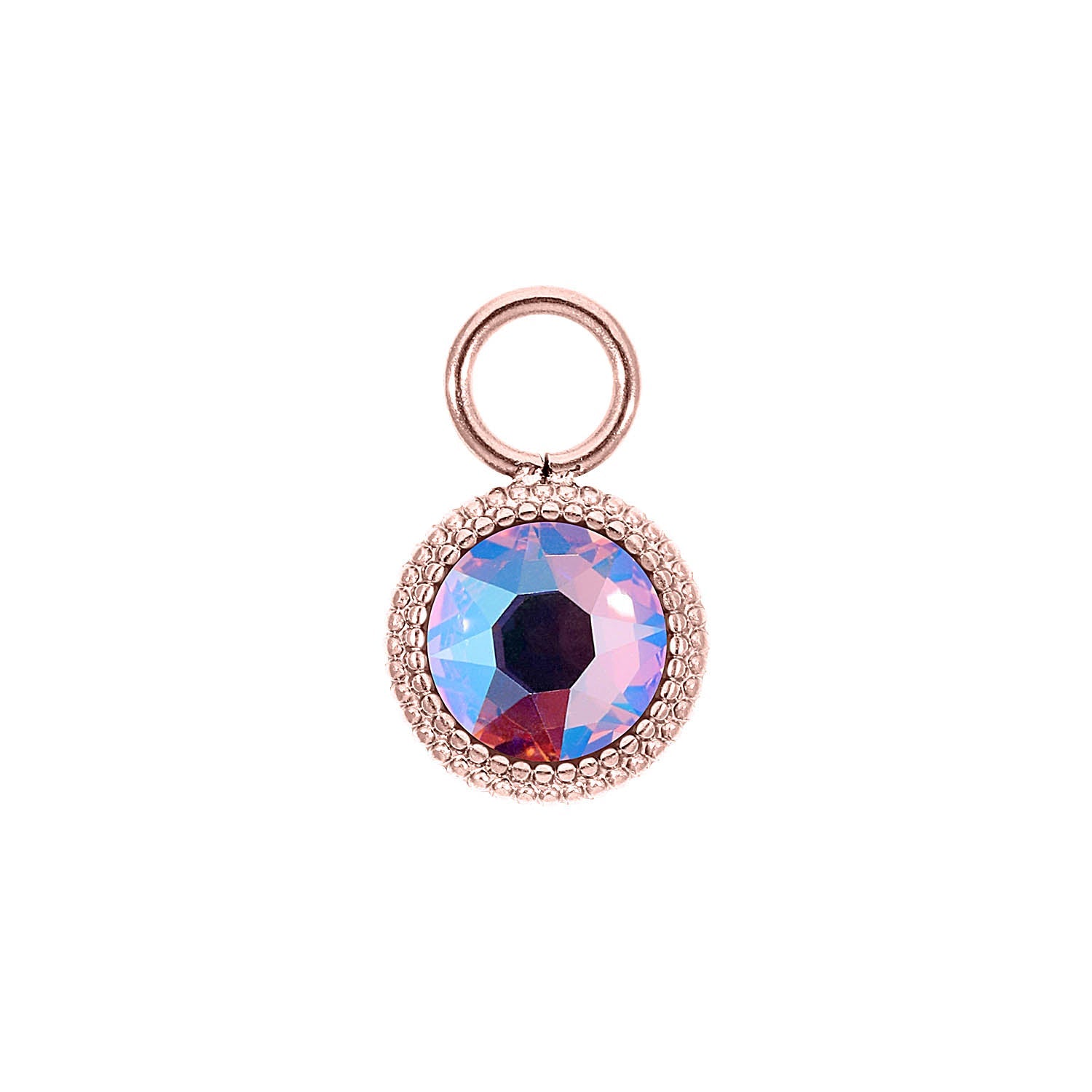 Fabero Flat Charm 10 mm - Roségold