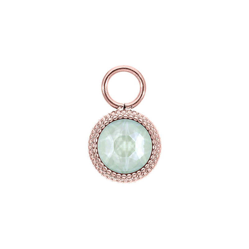 Fabero Flat Charm 10 mm - Roségold