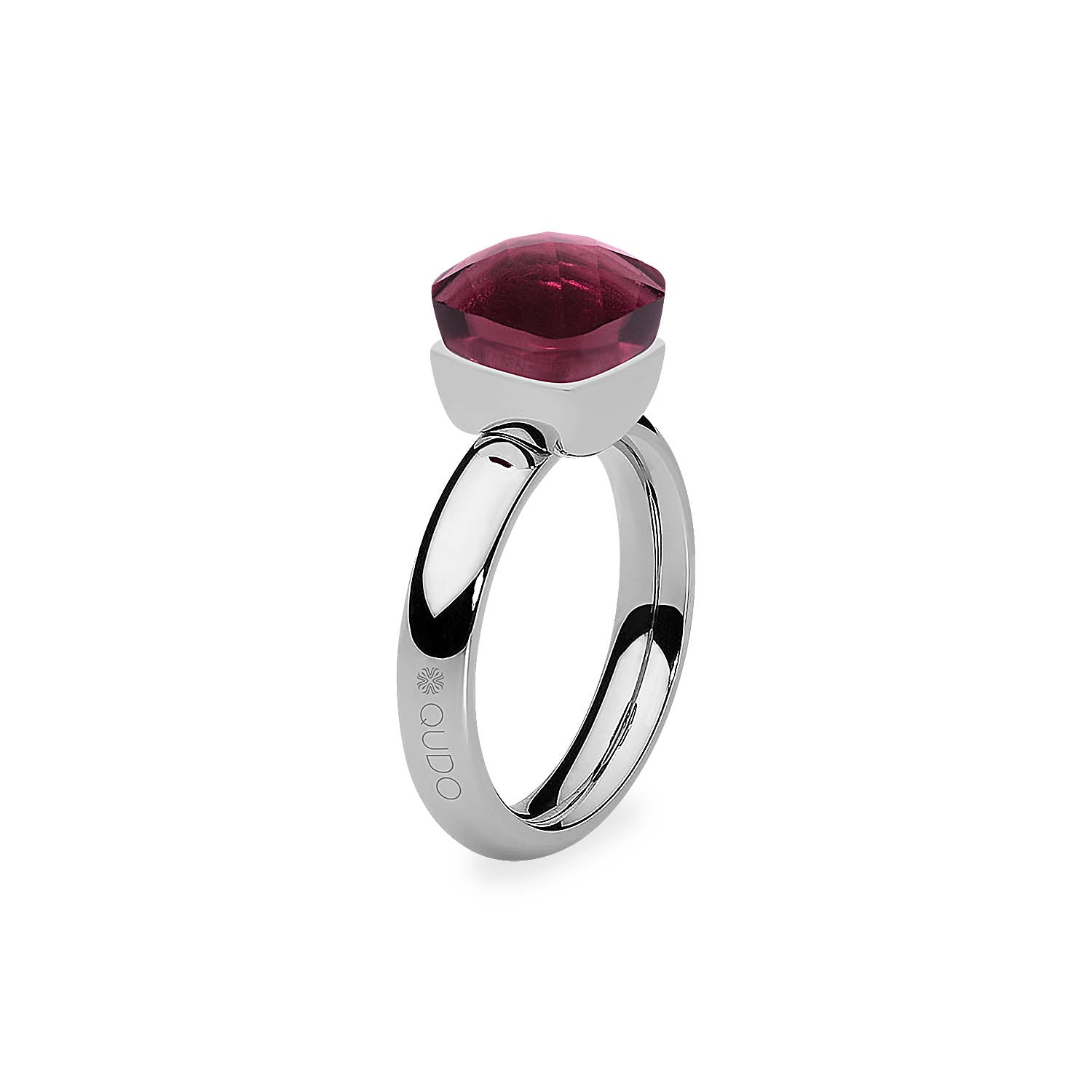 Firenze Ring - Shades of Red & Purple - Silver