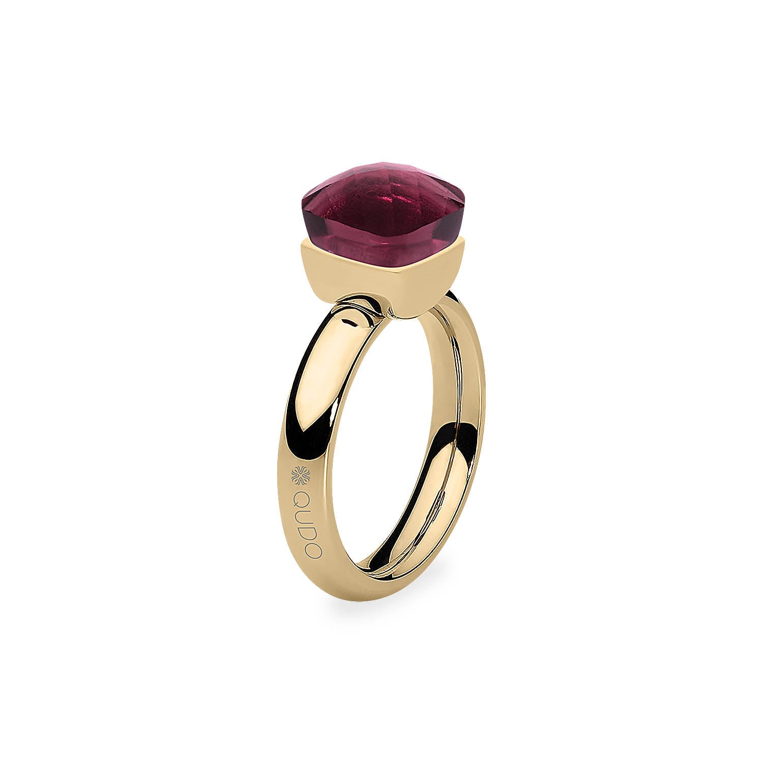 Firenze Ring - Shades of Red & Purple - Gold