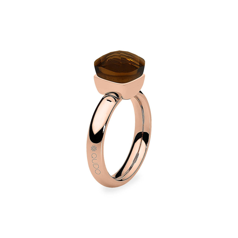 Firenze Ring - Shades of Green & Brown - Roségold