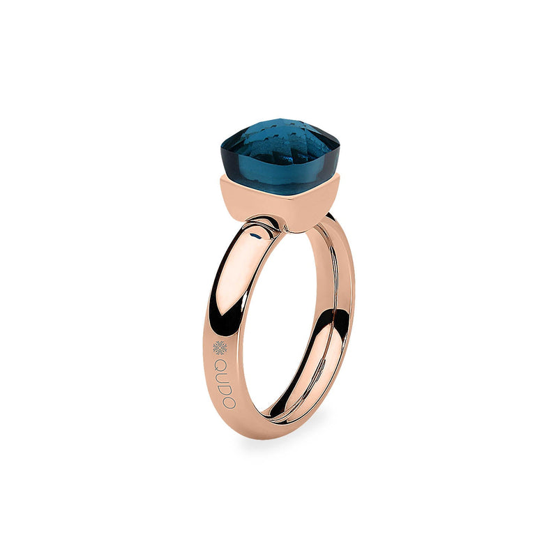 Firenze Ring - Shades of Blue - Rose Gold