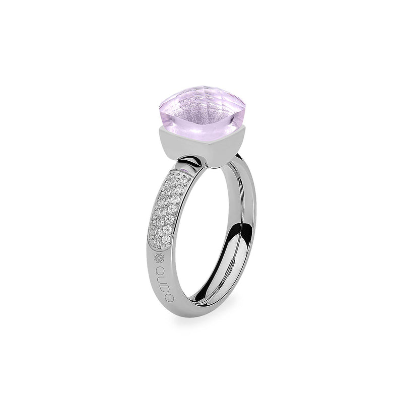 Firenze Deluxe Ring - Shades of Rose & Grey - Silber