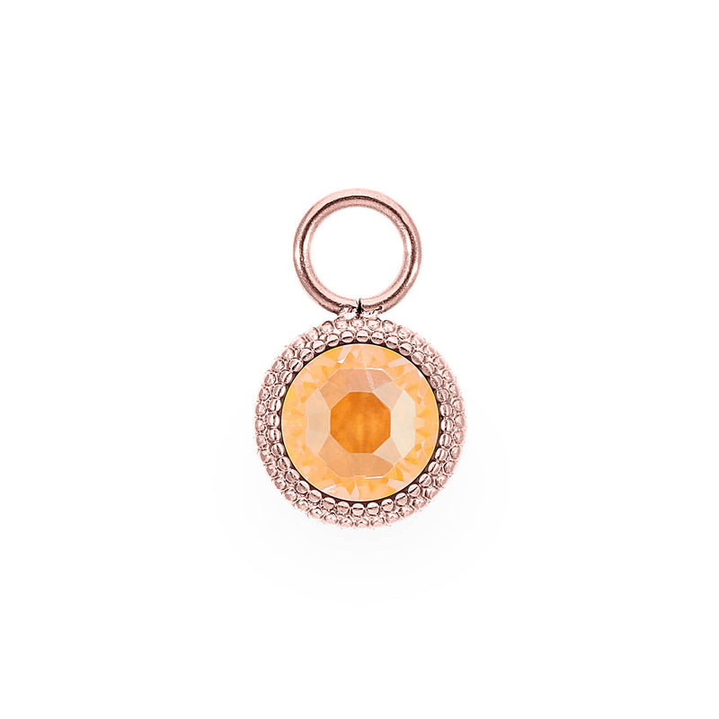 Fabero Flat Charm 10 mm - Roségold