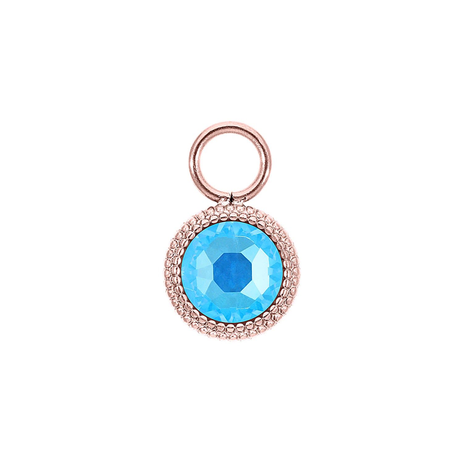 Fabero Flat Charm 10 mm - Roségold