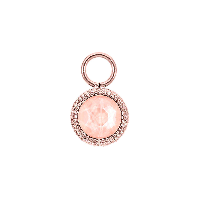 Fabero Flat Charm 10 mm - Roségold