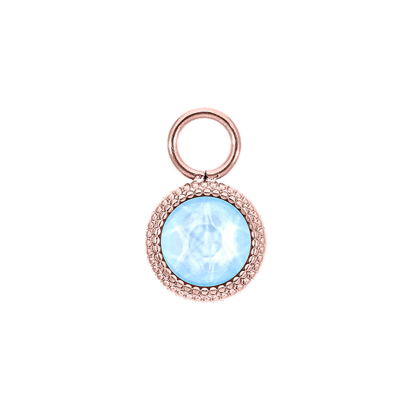 Fabero Flat Charm 10 mm - Roségold