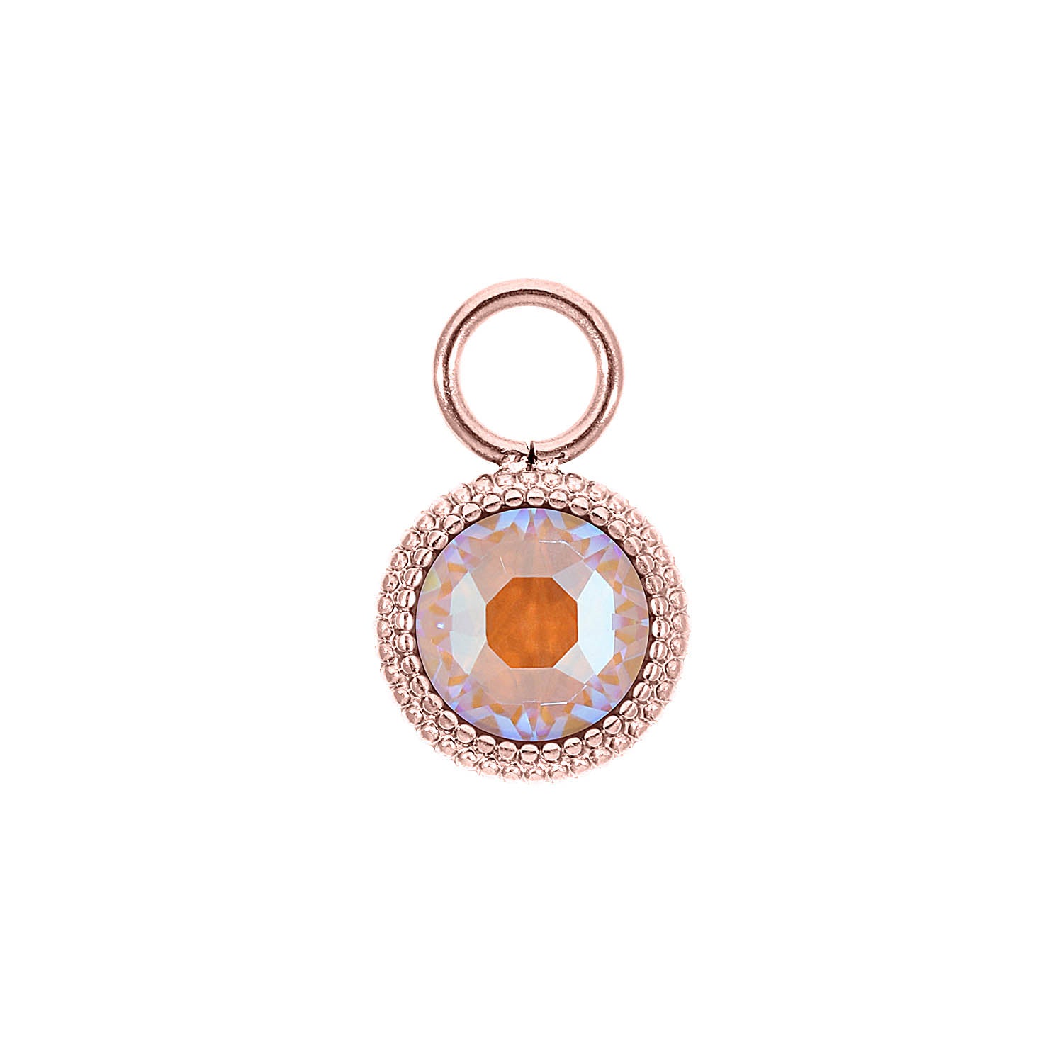 Fabero Flat Charm 10 mm - Roségold