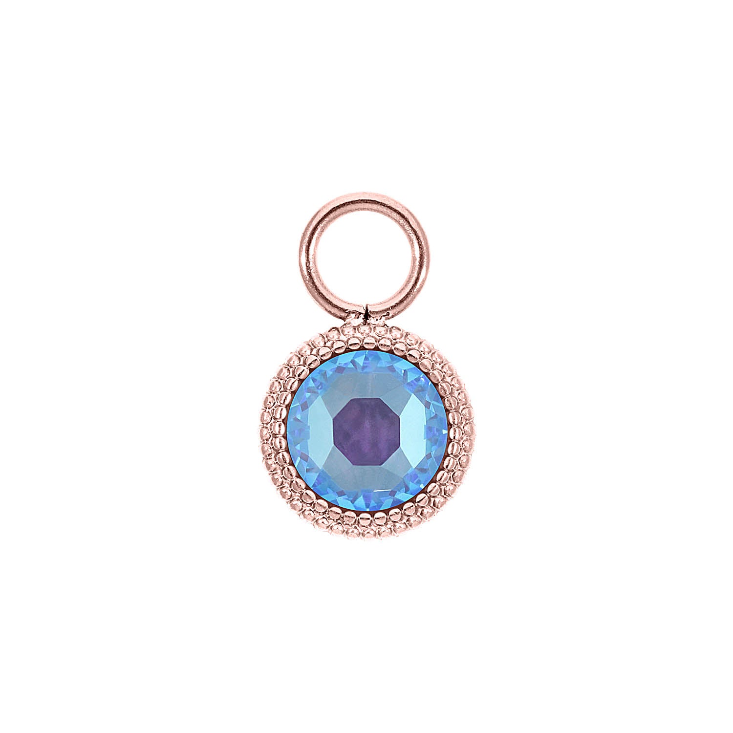 Fabero Flat Charm 10 mm - Roségold