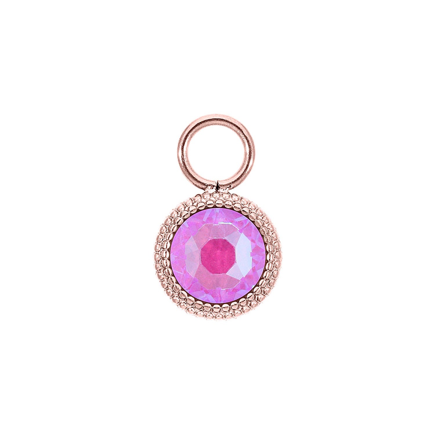 Fabero Flat Charm 10 mm - Roségold