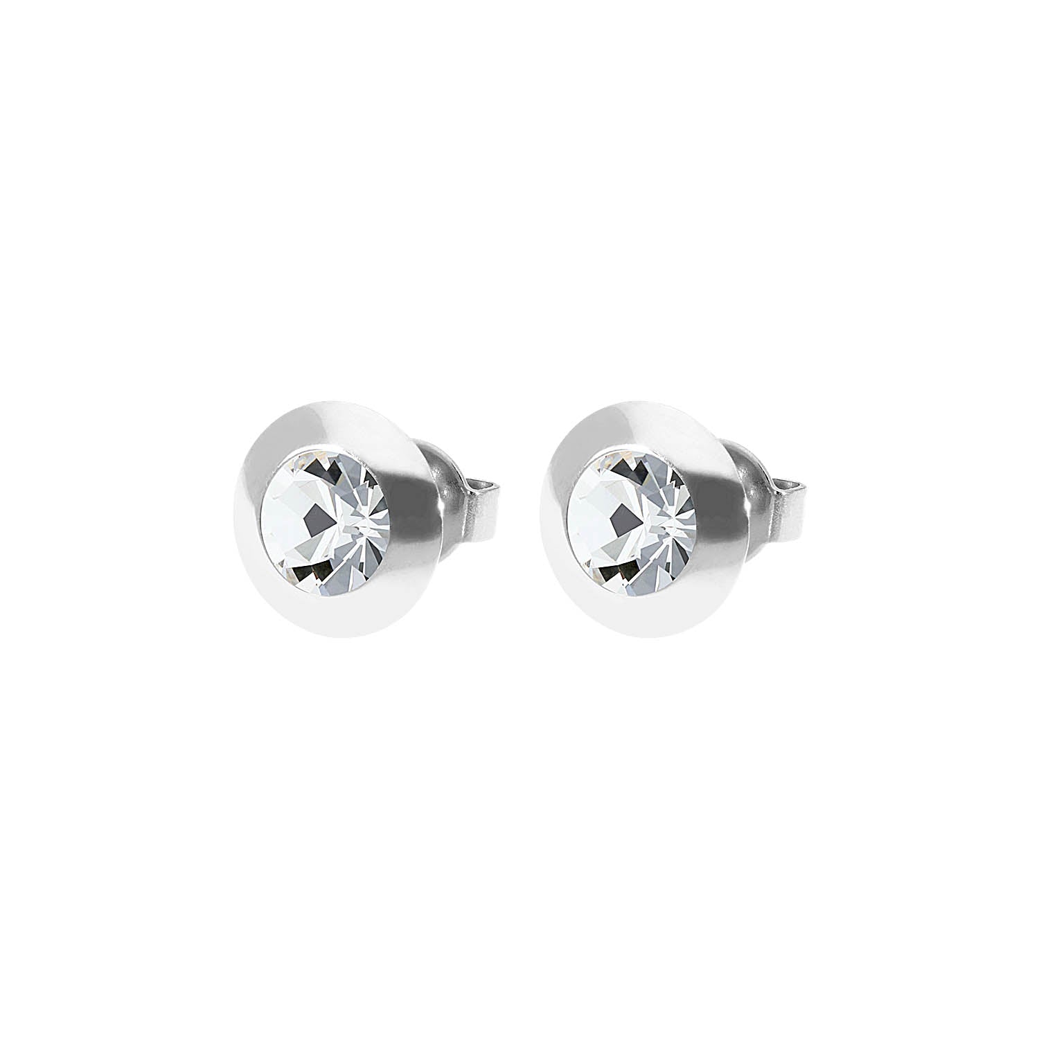 Tondo Ear Studs 9 mm - Silver