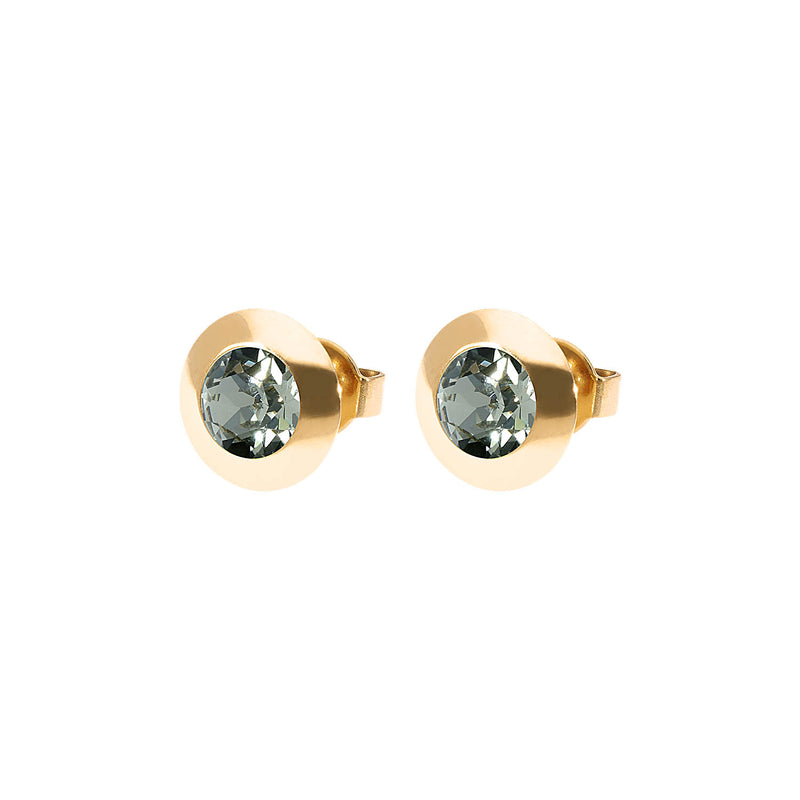 Tondo Ear Studs 9 mm - Gold