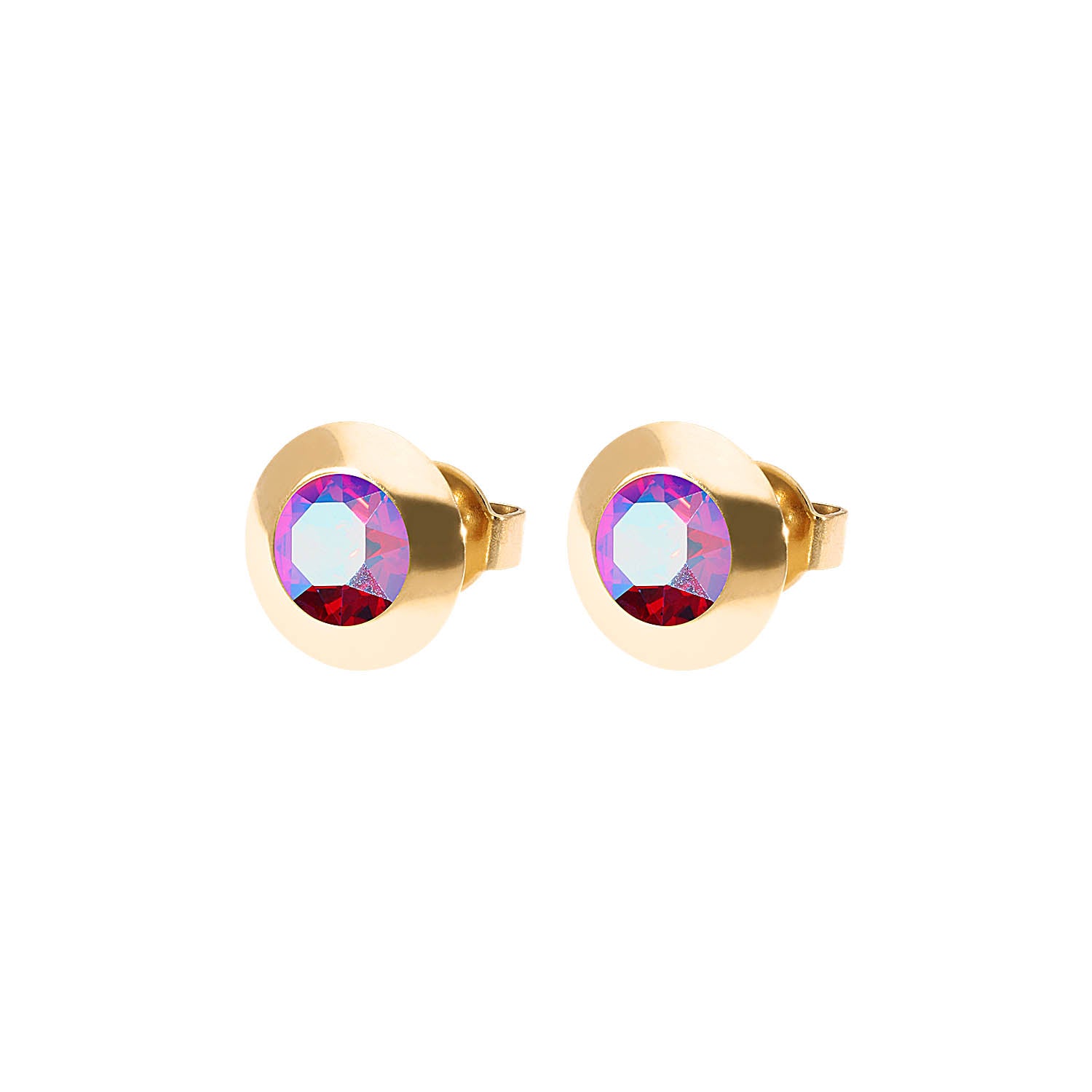 Tondo Ear Studs 9 mm - Gold