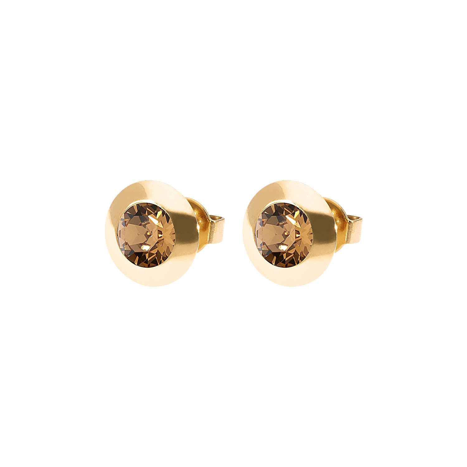 Tondo Ear Studs 9 mm - Gold