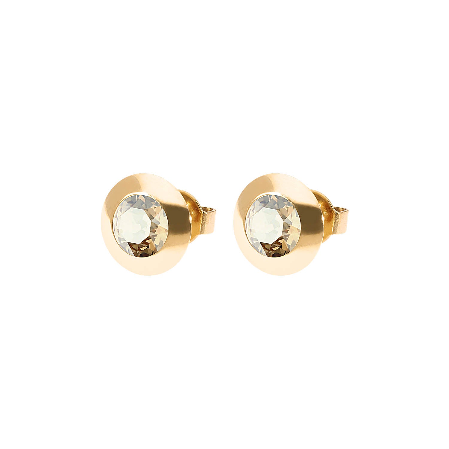 Tondo Ear Studs 9 mm - Gold