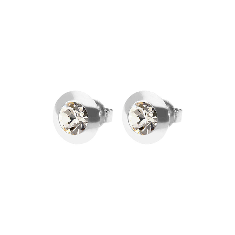 Tondo Ear Studs 9 mm - Silver