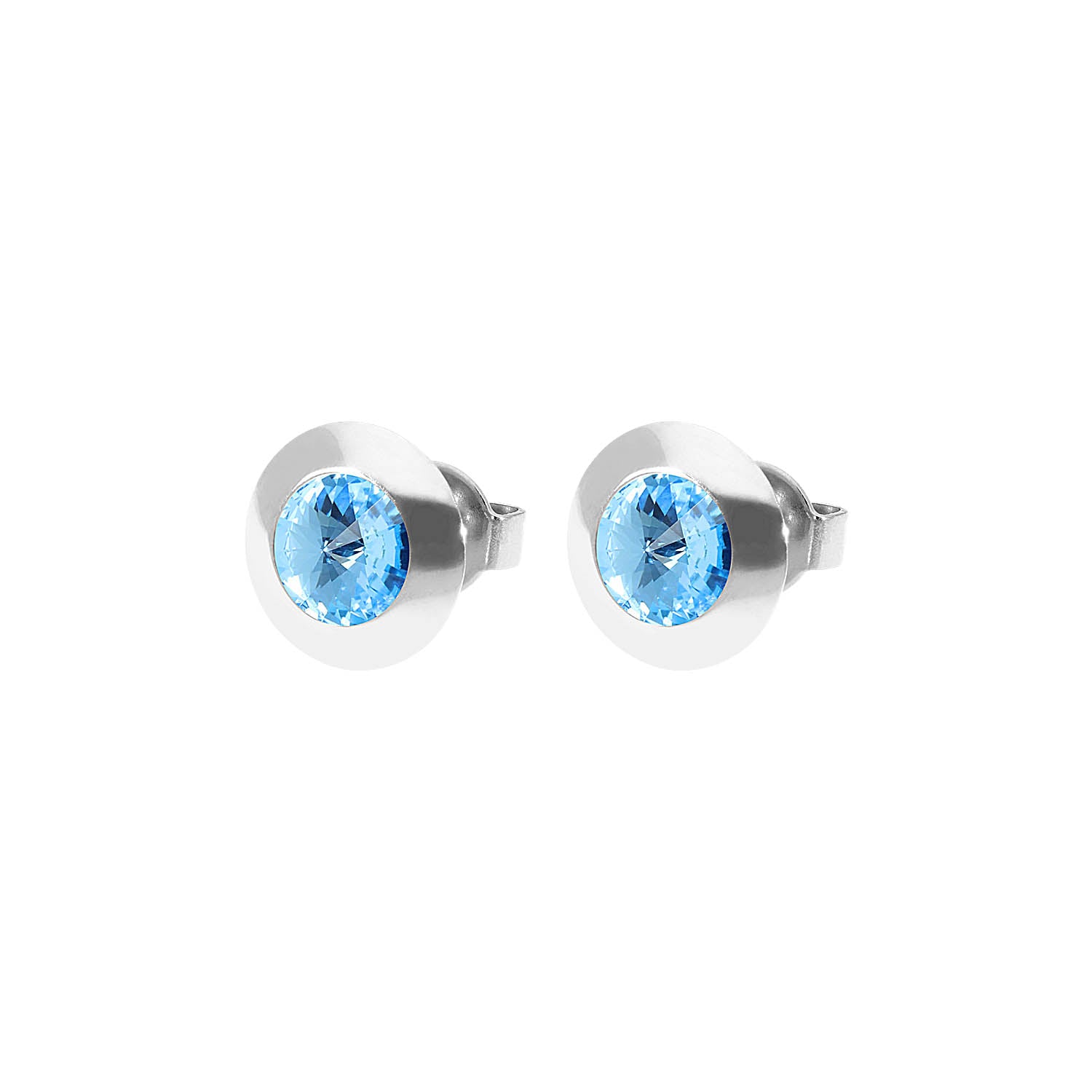 Tondo Ear Studs 9 mm - Silver