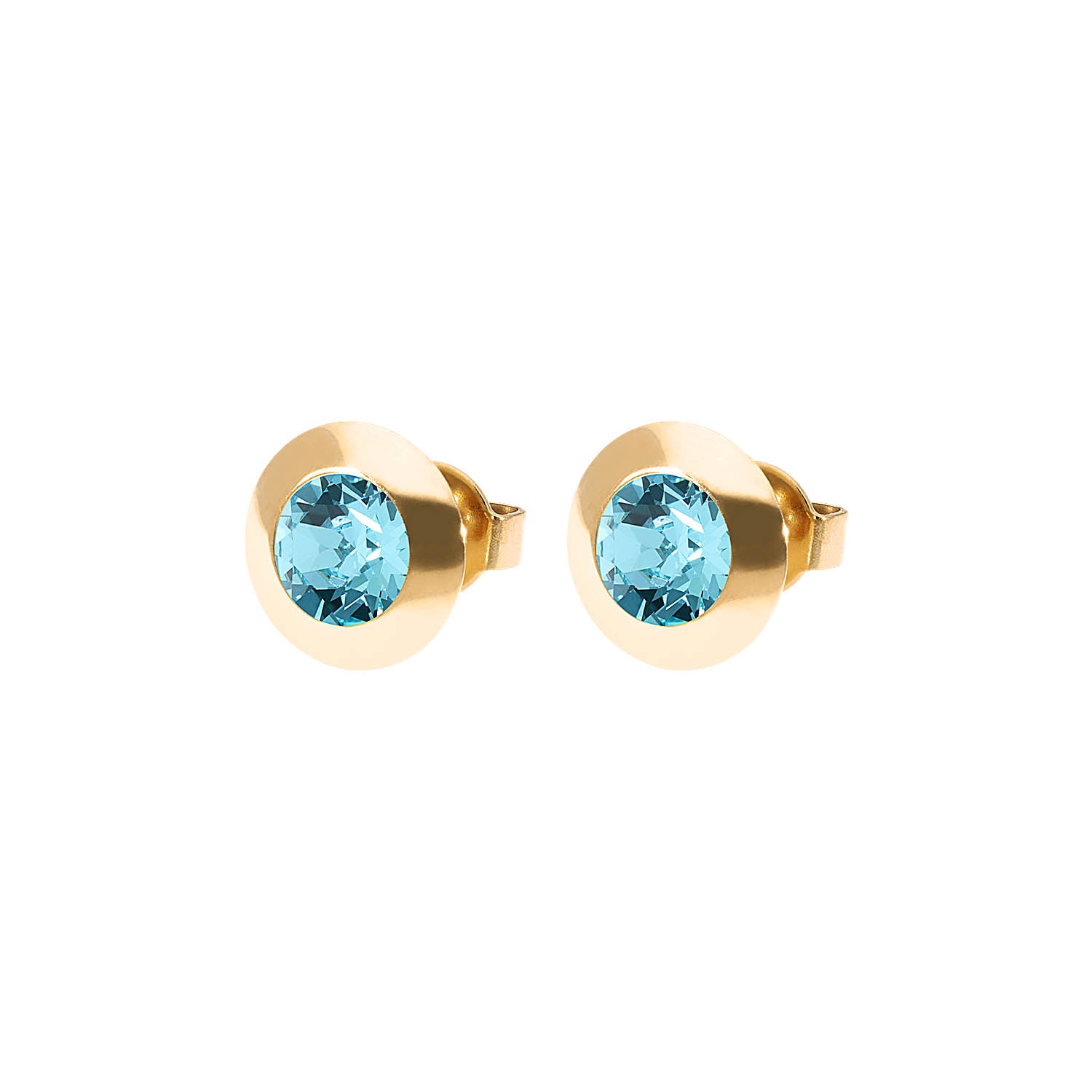 Tondo Ear Studs 9 mm - Gold