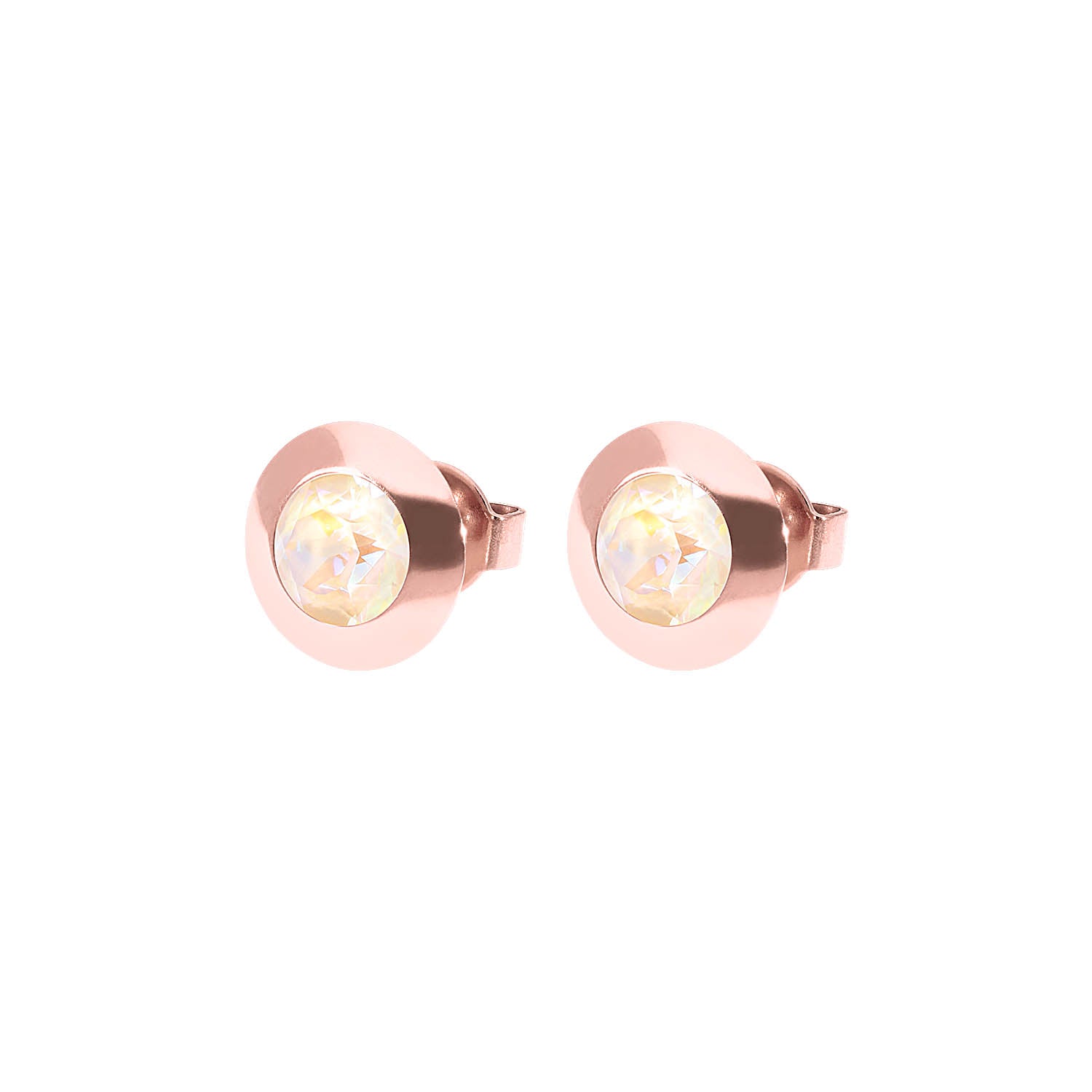 Tondo Ohrstecker 9 mm - Roségold