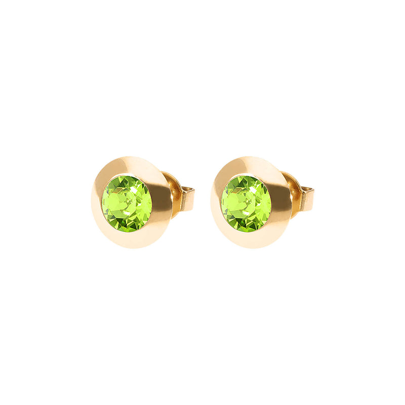 Tondo Ear Studs 9 mm - Gold