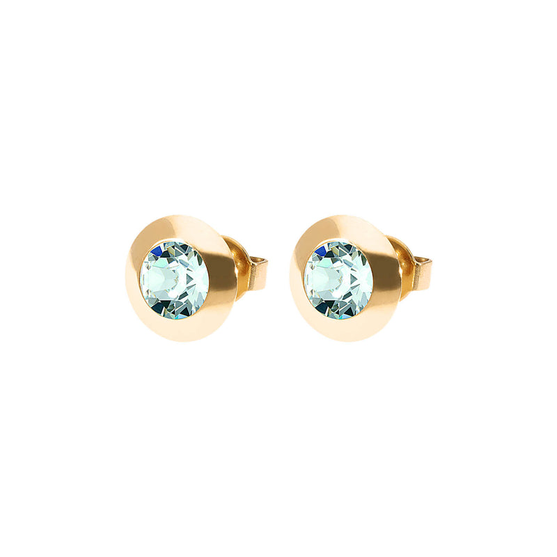 Tondo Ear Studs 9 mm - Gold