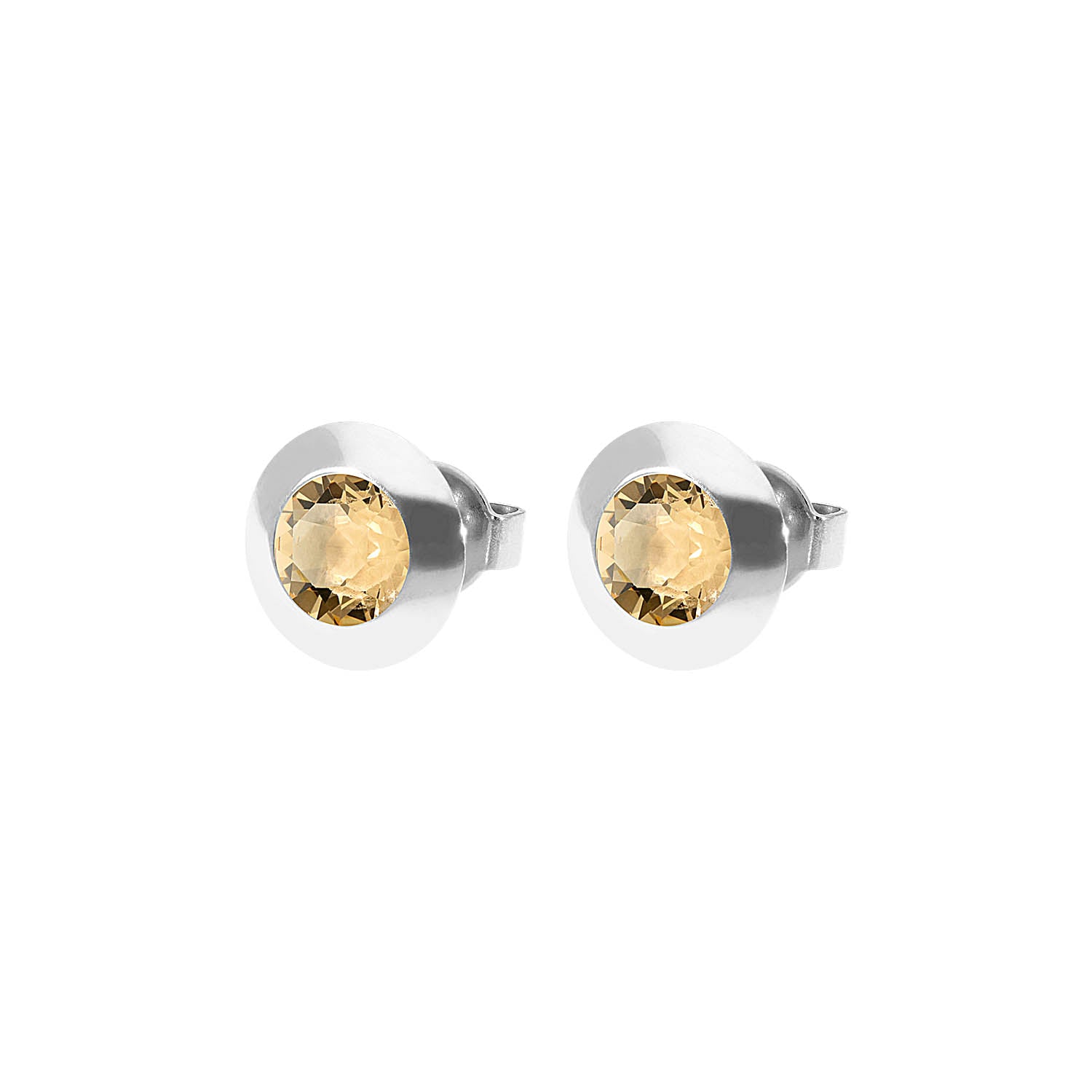 Tondo Ear Studs 9 mm - Silver