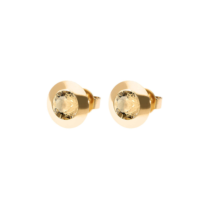 Tondo Ohrstecker 9 mm - Gold