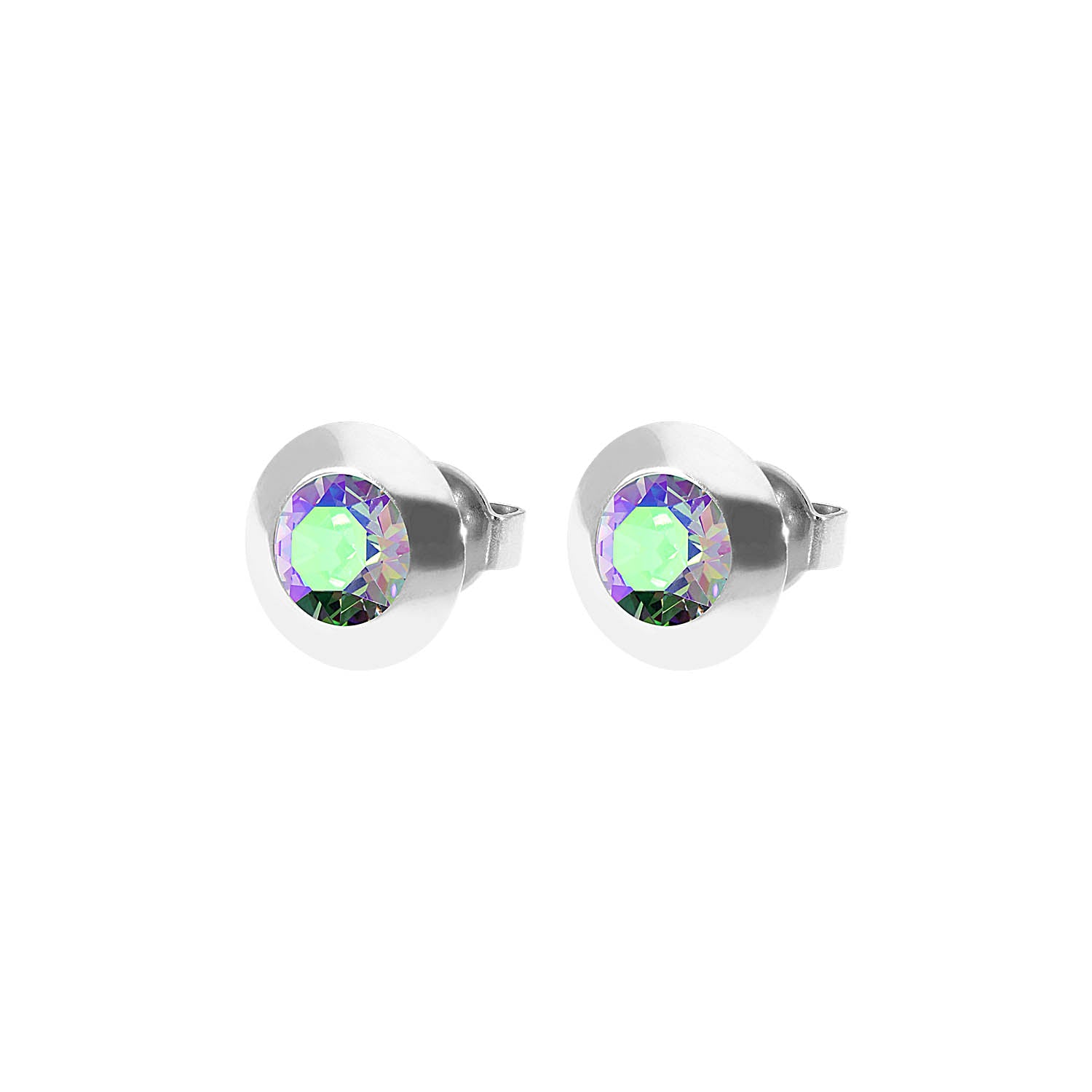 Tondo Ear Studs 9 mm - Silver